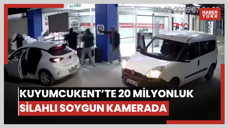 Kuyumcukent'te uzun namlulu silahlarla 20 milyon liralık soygun kamerada