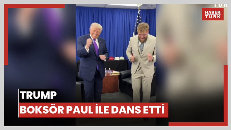 Trump boksör Paul ile dans etti