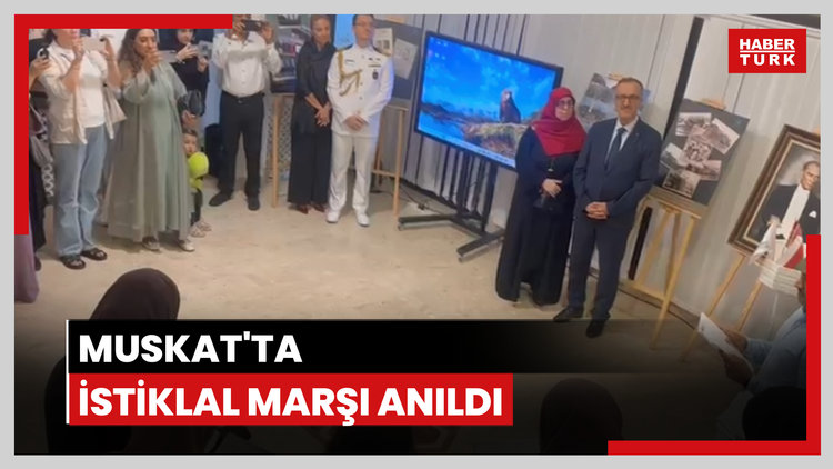 Muskat'ta İstiklal Marşı anıldı