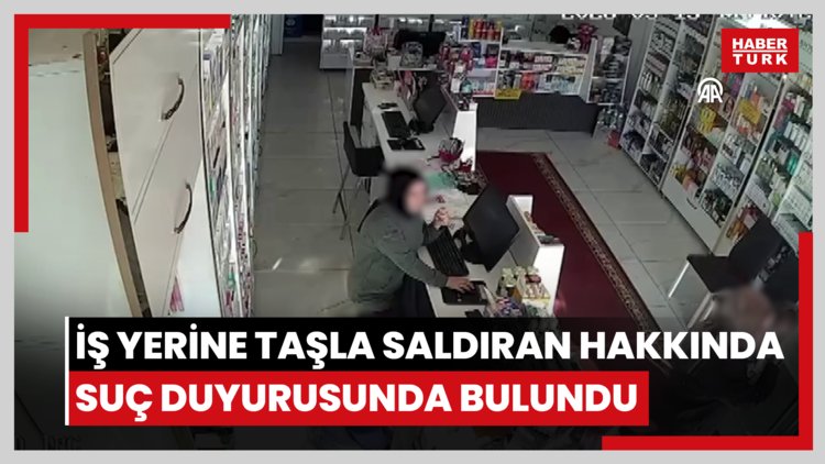 Kayseri'de bir eczacı iş yerine taşla saldıran kadın hakkında suç duyurusunda bulundu