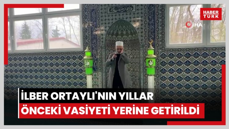 İlber Ortaylı'nın yıllar önceki vasiyeti yerine getirildi: Sesine hayran kaldığı o imam selasını okudu