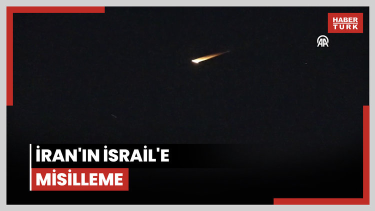 İran'ın İsrail'e misilleme olarak fırlattığı füzeler Kudüs semalarında görüntülendi