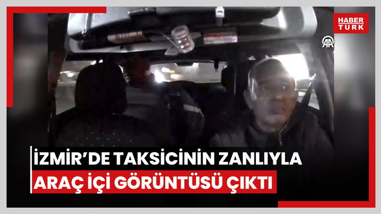 İzmirde öldürülen taksicinin katil zanlısıyla araç içi görüntüsü ortaya çıktı