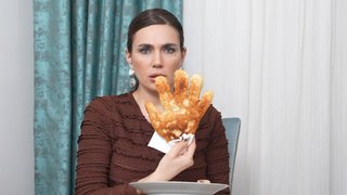 Latte eşliğinde pişi sunumu!