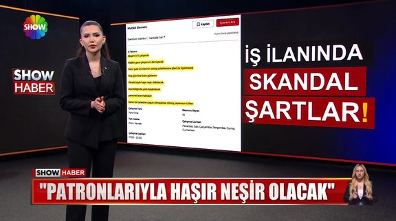 İş ilanında skandal şartlar!