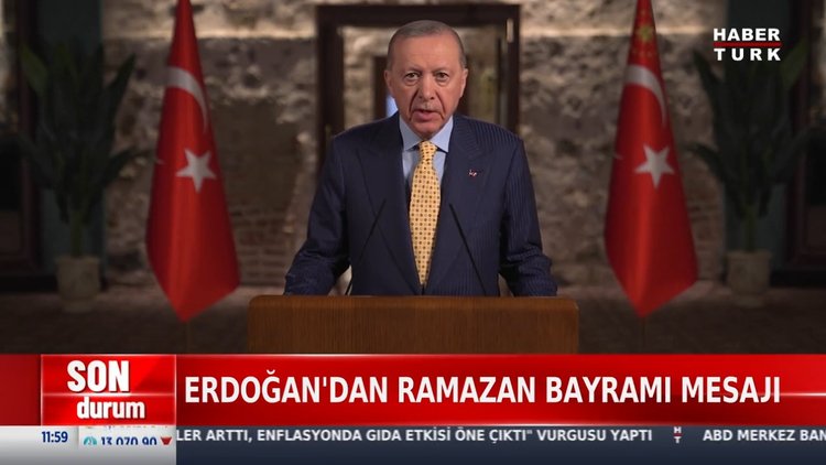 Cumhurbaşkanı Erdoğan'dan Ramazan Bayramı mesajı