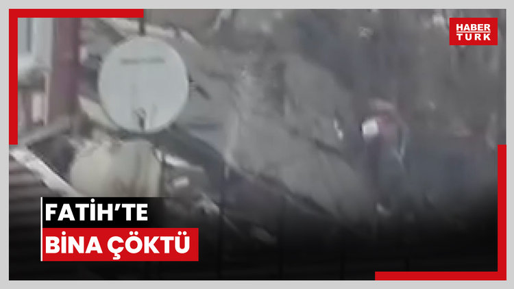 Fatih'te bina çöktü