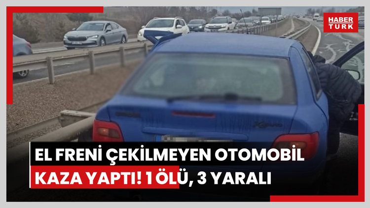 Karabük'te el freni çekilmeyen araç kaza yaptı! 1 ölü, 3 yaralı