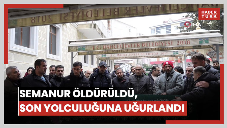 Eşi tarafından öldürülüp yakılmak istenen Semanur son yolculuğuna uğurlandı