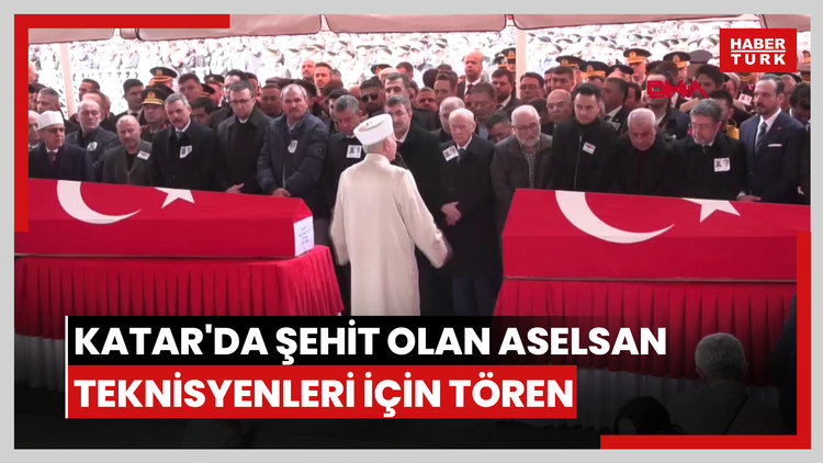 Katar'da şehit olan ASELSAN teknisyenleri için tören