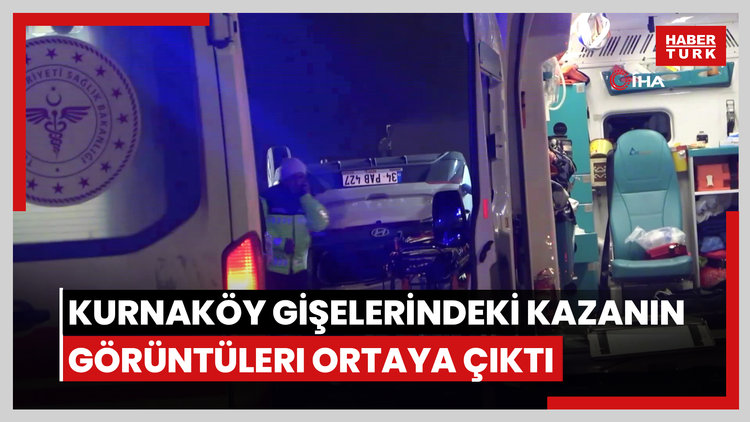 Kuzey Marmara Otoyolu Kurnaköy gişelerindeki kazanın görüntüleri ortaya çıktı