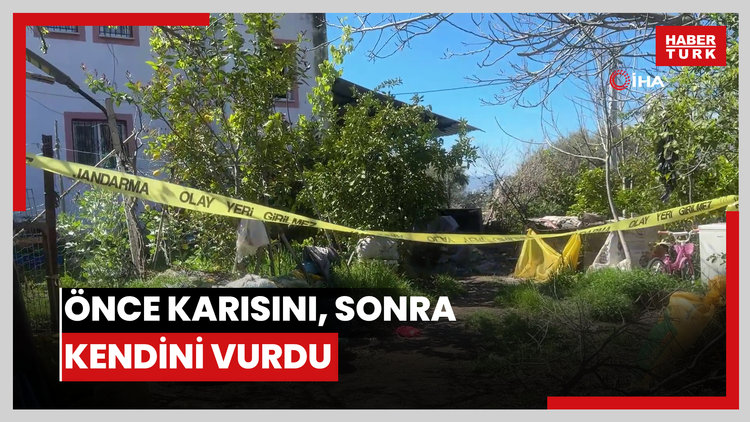 Önce karısını, sonra kendini vurdu
