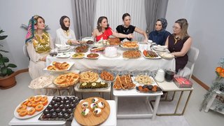 29 çeşitlik sunum masası! 