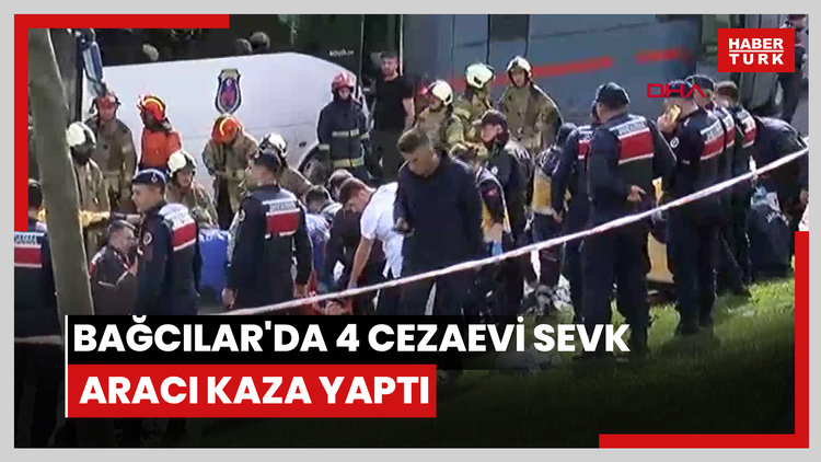 Bağcılar'da 4 cezaevi sevk aracı kaza yaptı; 6 jandarma yaralandı