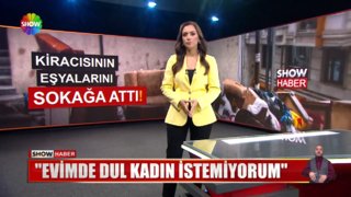 Gece yarısı evdeki eşyalarını attı!