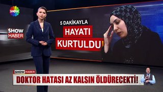 5 dakikayla hayatta kaldı!