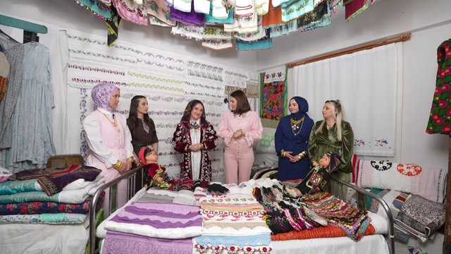 Çeyizine herkes hayran kaldı!