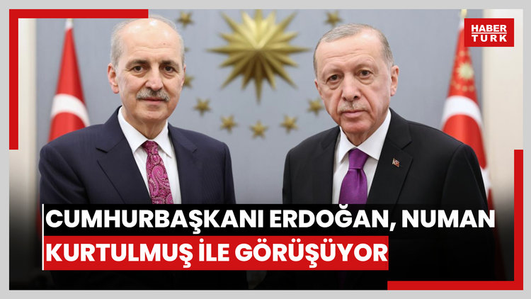 Cumhurbaşkanı Erdoğan, Numan Kurtulmuş ile görüşüyor