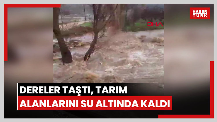 Antalya'da sağanak; dereler taştı, tarım alanlarını su altında kaldı