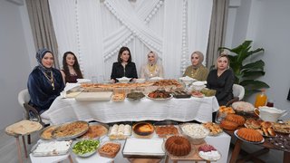 Rüveyda Korkmaz’ın evine konuk olundu. 