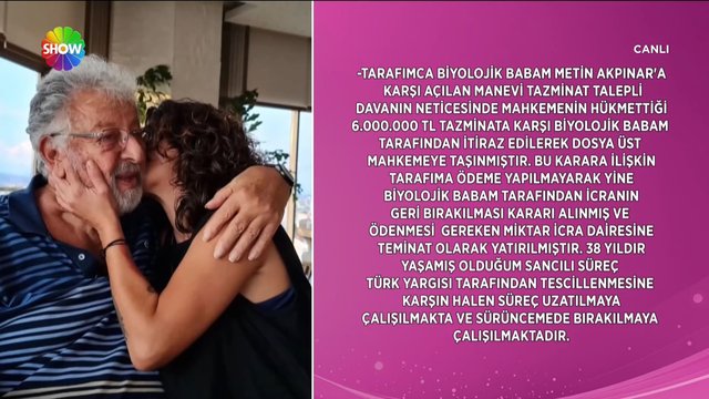 Metin Akpınar'ın kızından şok açıklama!