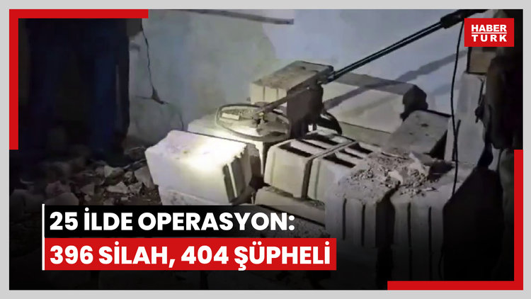 Jandarmadan 25 ilde operasyon: 396 silah ele geçirildi, 404 şüpheli yakalandı