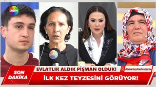 İlk kez teyzesini görüyor!