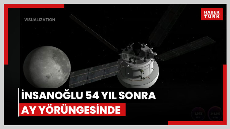 İnsanoğlu 54 yıl sonra Ay yörüngesinde