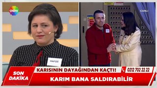 Karısının dayağından kaçtı!
