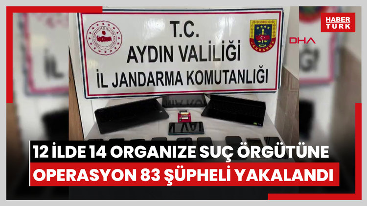 12 ilde 14 organize suç örgütüne operasyon 83 şüpheli yakalandı