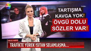 Trafikte yürek ısıtan selamlaşma!