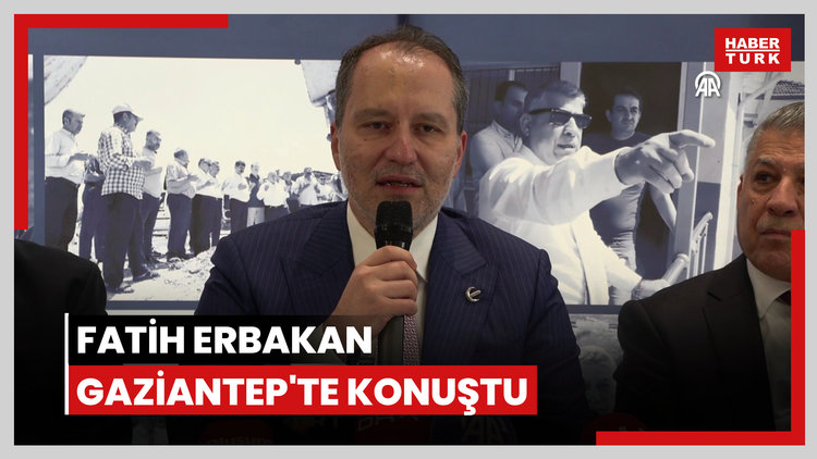 Yeniden Refah Partisi Genel Başkanı Erbakan, Gaziantep'te konuştu