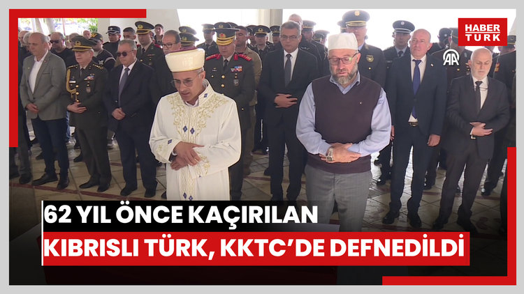 62 yıl önce kaçırılan Kıbrıslı Türk, KKTC'de defnedildi
