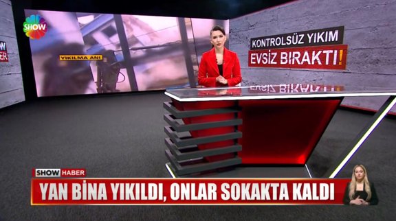 Yan bina yıkıldı, onlar sokakta kaldı!