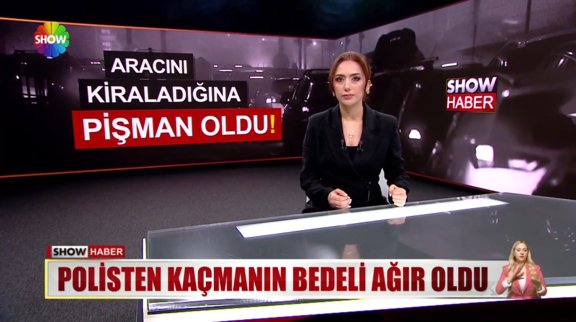 Kiralık araçla polisten kaçtı! 