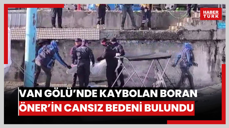 Van Gölü'nde kaybolan Boran Öner'in cansız bedeni bulundu
