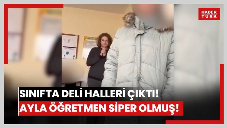 Sınıfta deli halleri çıktı! Ayla öğretmen siper olmuş!
