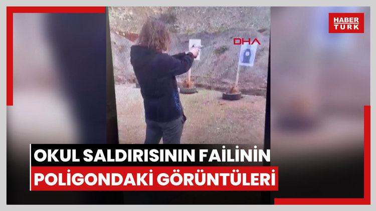 Kahramanmaraş'taki okul saldırısının failinin poligondaki görüntüleri ortaya çıktı