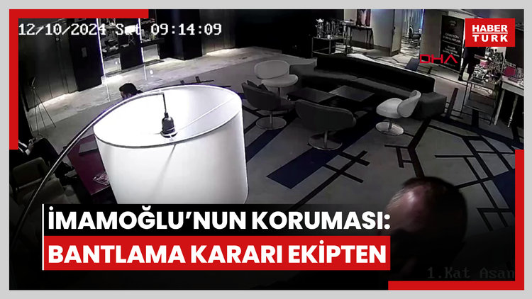 İmamoğlu'nun koruması: Kamera bantlama işi koruma ekibinin aldığı karar doğrultusunda yapılmıştır