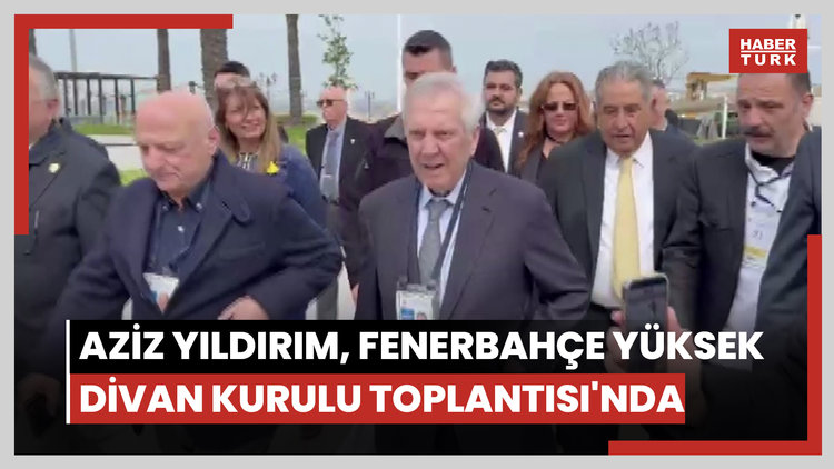 Aziz Yıldırım, Fenerbahçe Yüksek Divan Kurulu Toplantısı'na tekneyle geldi