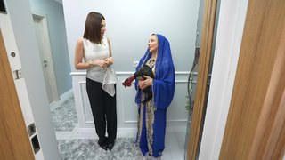 Gelinlerin gergin anı... 