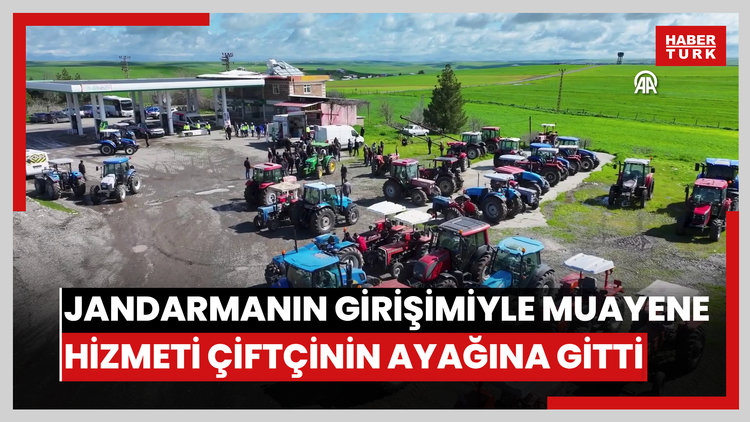 Jandarmanın girişimiyle muayene hizmeti çiftçinin ayağına gitti