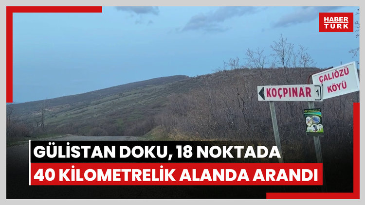 Gizli tanığın ifadesi sonrası Gülistan Doku, 18 noktada 40 kilometrelik alanda arandı