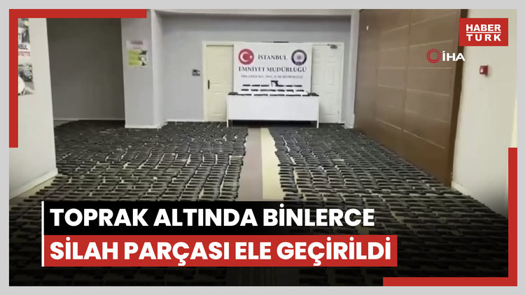 İstanbul'da büyük operasyon: Toprak altında binlerce silah parçası ele geçirildi