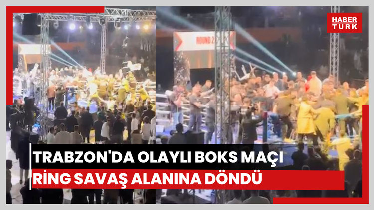 Trabzon'da ring savaş alanına döndü