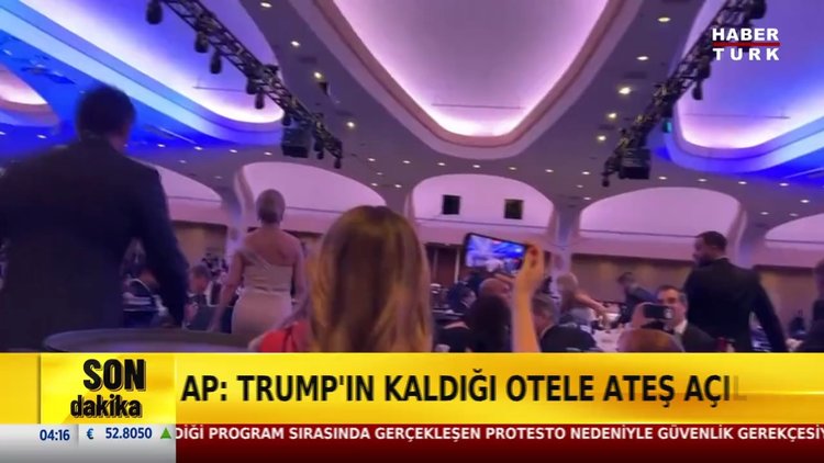 Trump'ın katıldığı etkinlikte olay çıktı