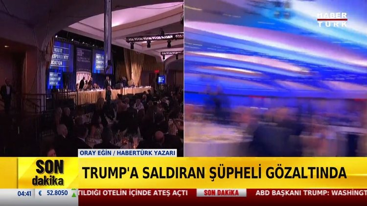 Trump'ın katıldığı yemekte silah sesleri!