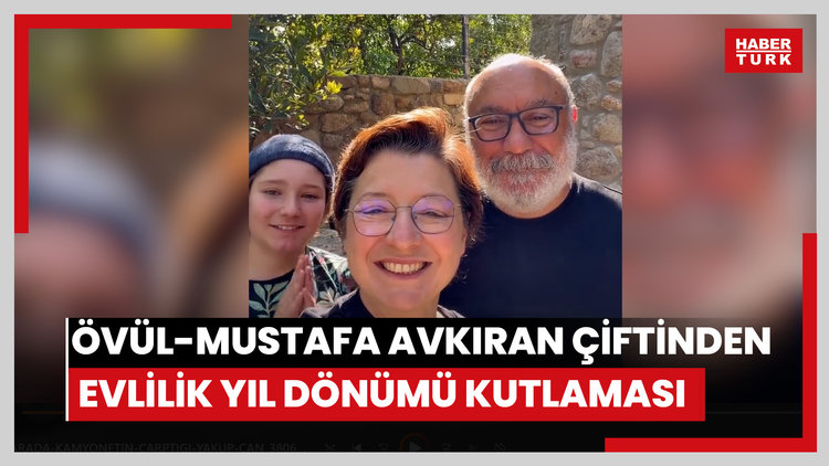 Övül-Mustafa Avkıran çiftinden evlilik yıl dönümü kutlaması