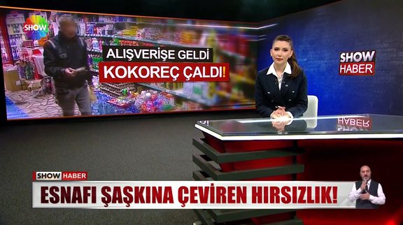 Alışverişe geldi kokoreç çaldı!
