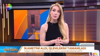 Yapay zeka destekli robot, Nüfus Müdürlüğü'ne gitti!